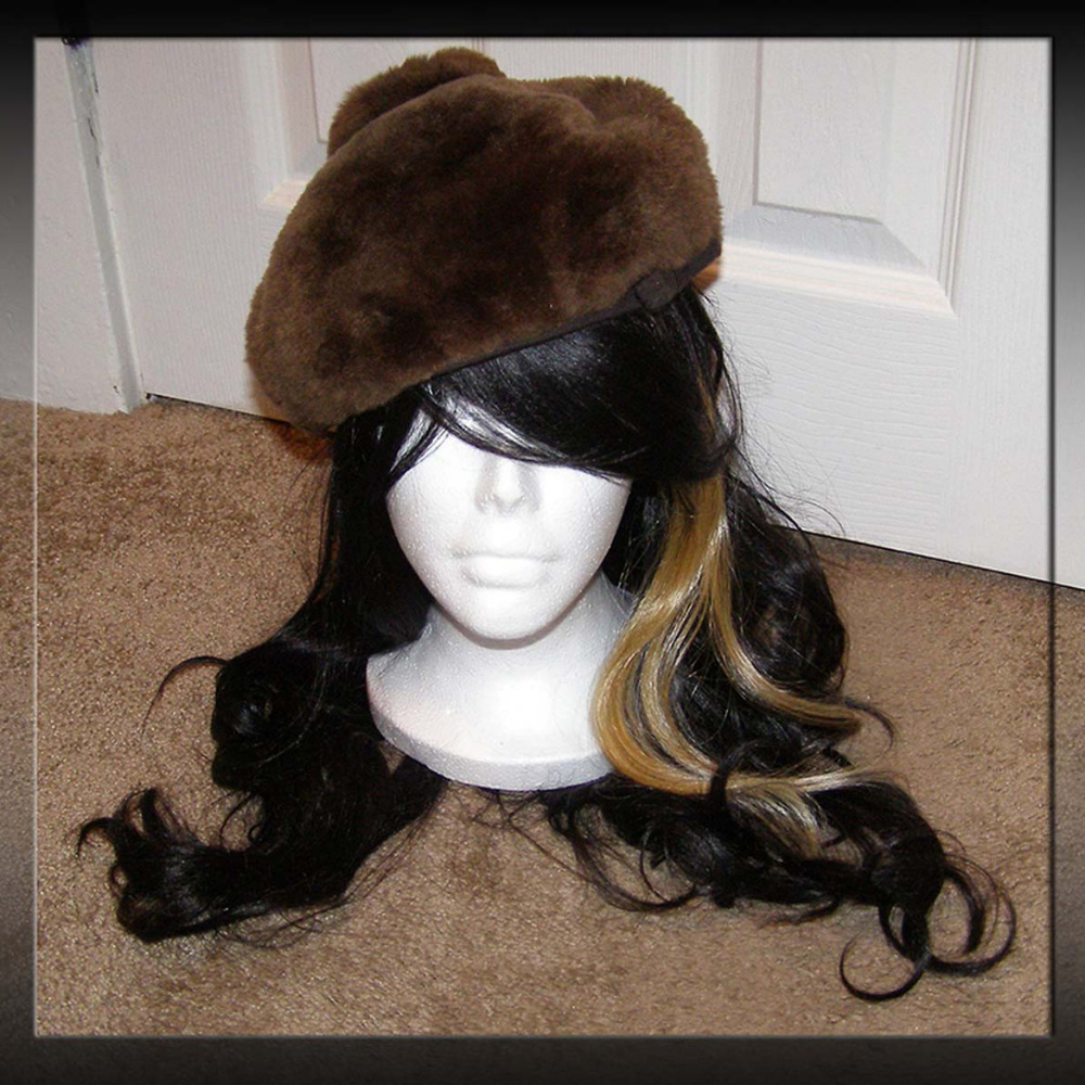 Brand new long hair WIG w/ blonde strand Cosplay Halloween